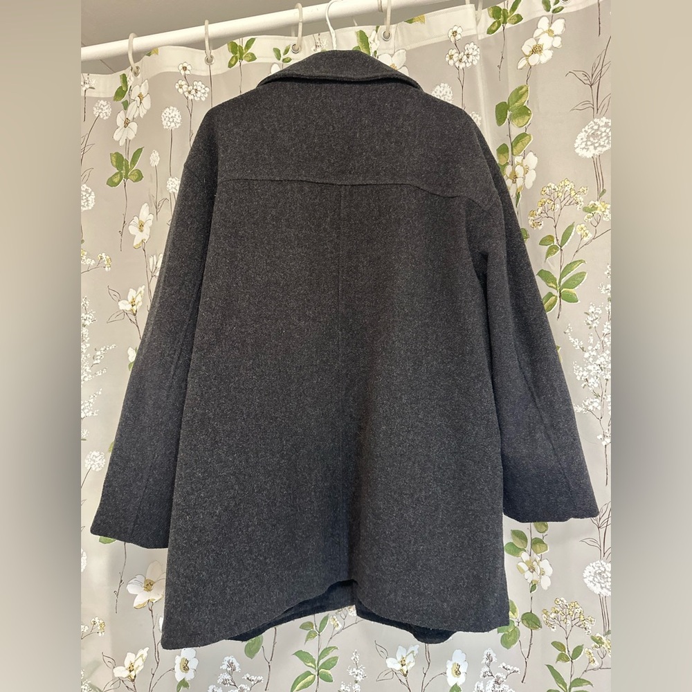 Indian Motocycle Wool Pea Coat Large ptp 26 - Picture 2 of 10